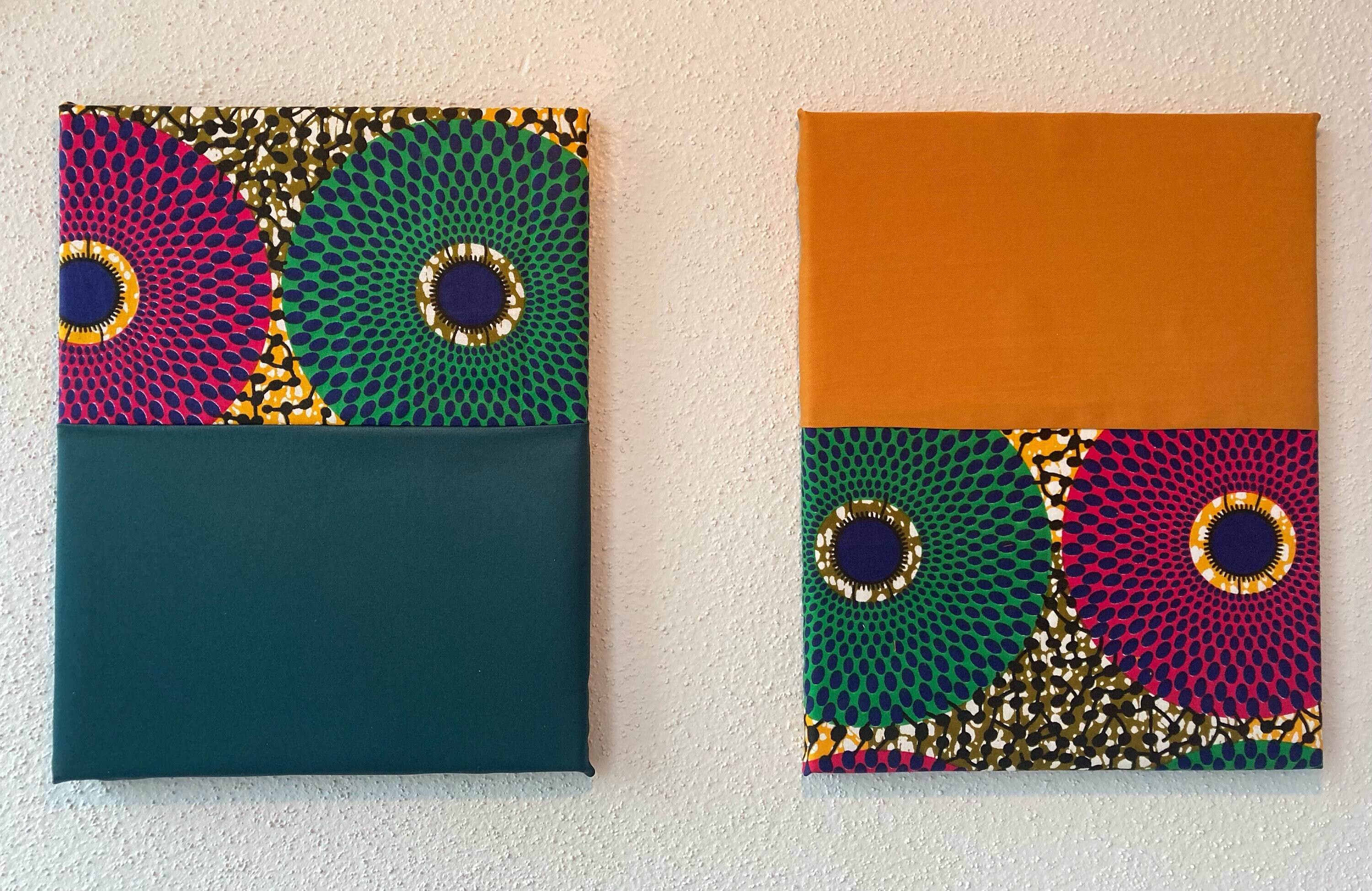 Ankara Canvas Art/African Fabric Wall Art/Ankara Fabric Wall Etsy