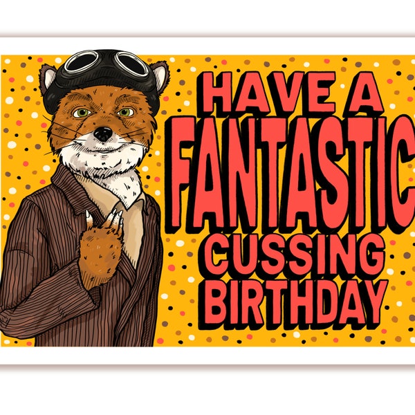 Fantastic Mr. Fox | Wes Anderson | Birthday Card