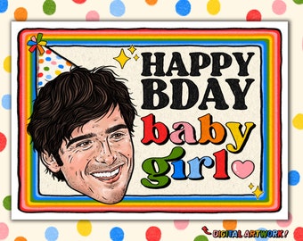 Jacob Elordi | Saltburn | Birthday Card