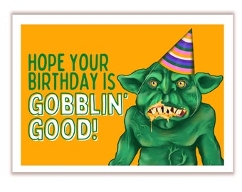 Cheddar Goblin | Mandy | Birthday Card