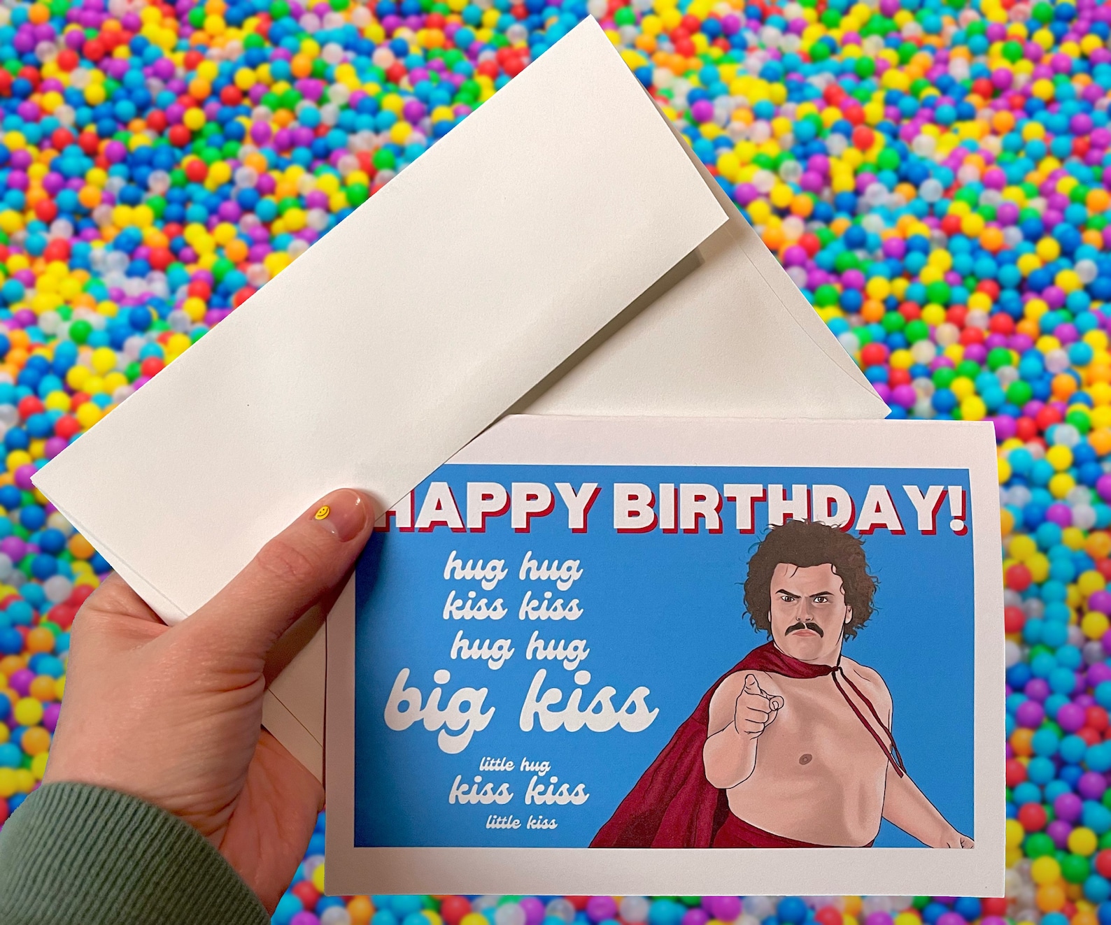 Nacho Libre Jack Black Birthday Card Etsy