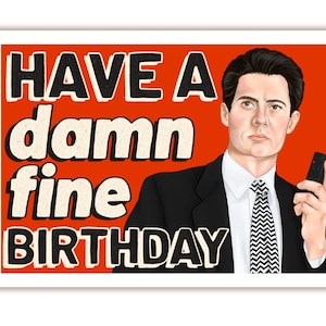 Twin Peaks Agent Cooper Birthday Card image 1