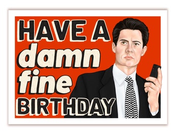 Twin Peaks | Agent Cooper | Birthday Card