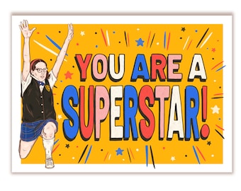 Superstar SNL Molly Shannon Birthday Card - Etsy