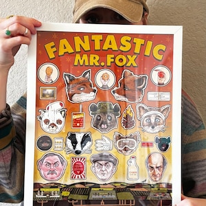 FANTASTIC. R. FOX | Wes Anderson Film | Art Print | SMALL - 8.5 x 11”