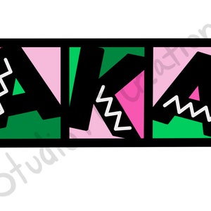 AKA SVG – Alpha Kappa Alpha Sorority Digital Download – Divine 9 – HBCU Greek Life – Cricut & Silhouette File