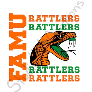 FAMU Rattlers SVG | Florida A&M University HBCU Graduation Cap Topper | College Decision Photo Prop | Class of 2025 | Digital Download