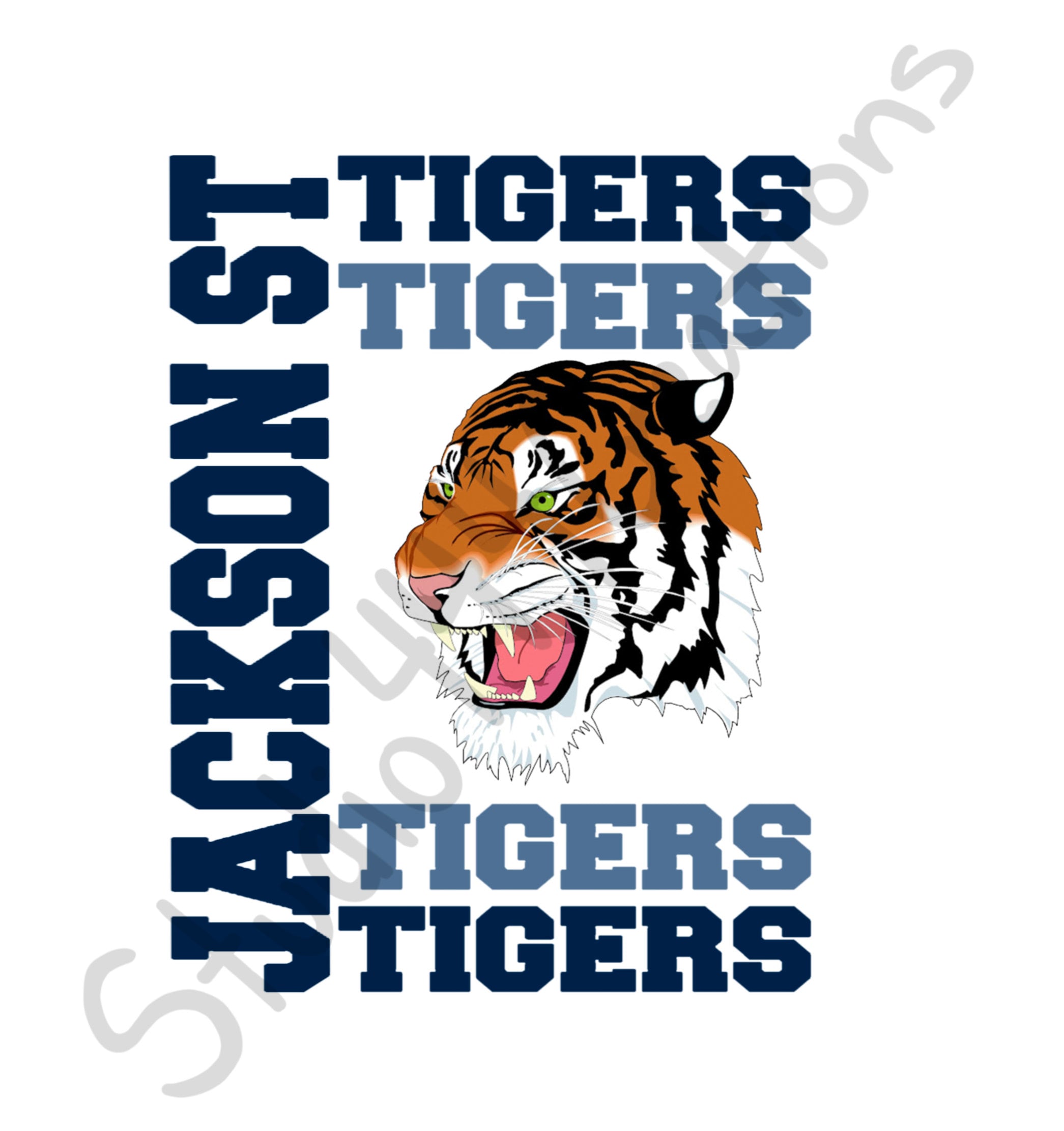 Jackson State Tigers Svg and PNG Etsy