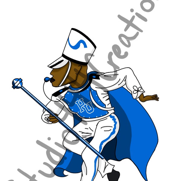 Hampton University Pirates SVG/Drum Major/HBCU