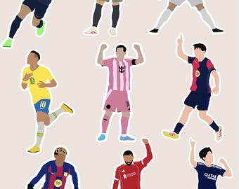Fußball Stars Sticker Set (Futbol Stickers)