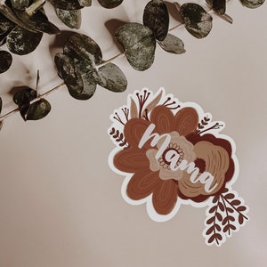 MAMA Floral Waterproof Sticker | Mama Sticker | Motherhood Sticker | Mom Decal | Mama Decal | Breastfeeding Mama | Pumping Mama | Mom Empowe