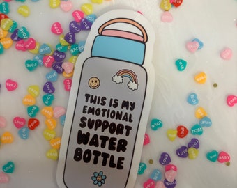 Emotional Support water bottle Sticker / Mental Health Sticker / Postpartum / Empowerment / Motherhood / Breastfeeding Mama/ PPD