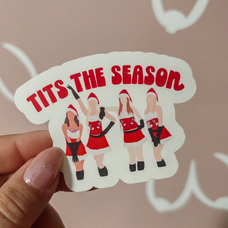 Mean Girls breastfeeding sticker / Tits the season / breastfeeding sticker / breastfeeding mom / lactation / milk maker / gift for mom image 1