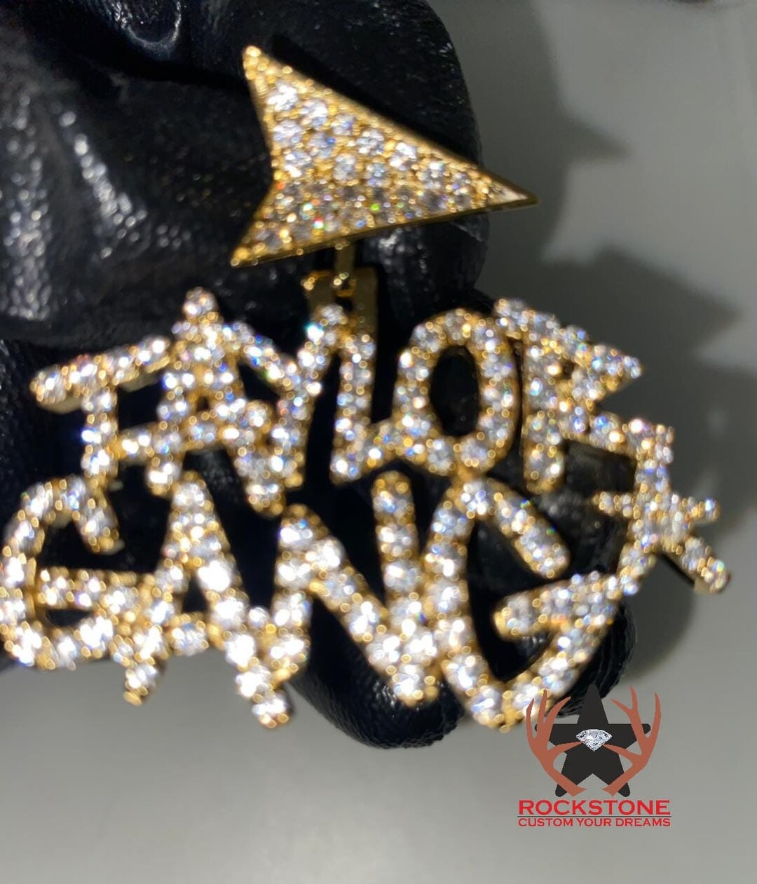 14k Gold Plated Taylor Gang Letter 925 Sterling Silver Made to