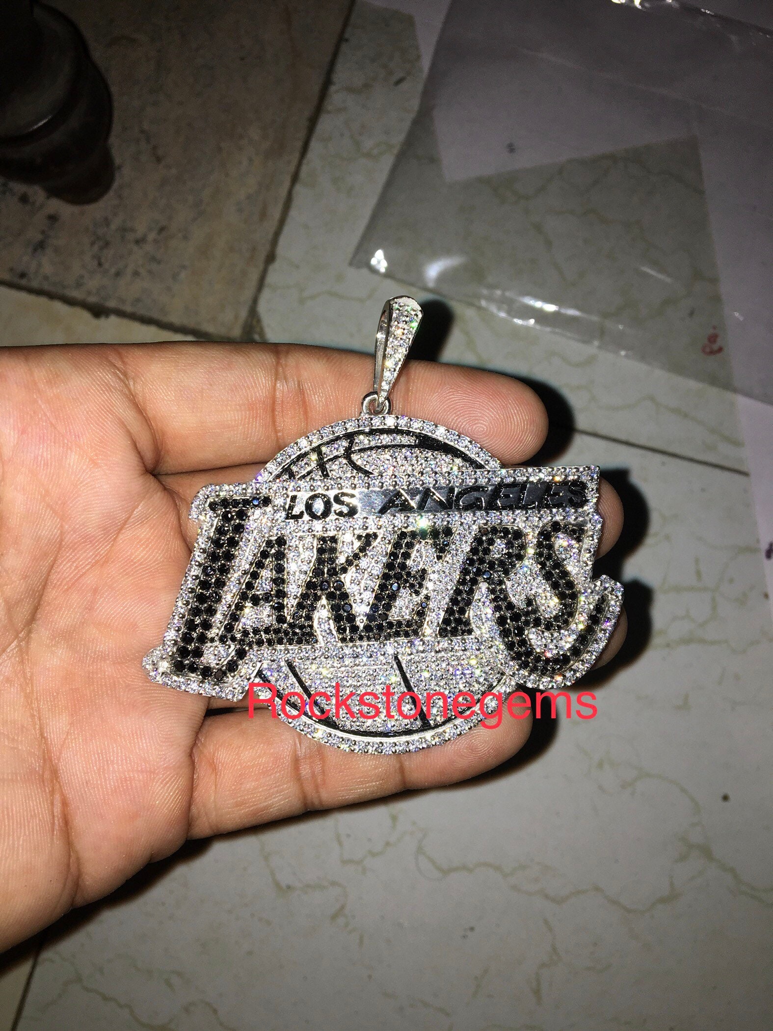 Lakers 925 Sterling Silver Pendant Rockstonegems