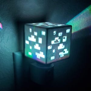 Color Changing Ore Night Light 3D Printed Room Décor