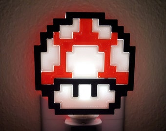 Super Mushroom Night Light 3D Printed Room Décor
