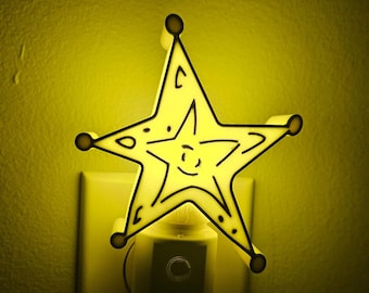 Grinch Christmas Star Night Light 3D Printed Room Décor