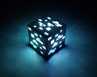 Color Changing Ore Desk Lamp Night Light 3D Printed Room Décor