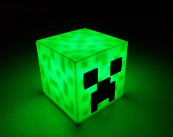 Creeper Desk Lamp Night Light 3D Printed Room Décor