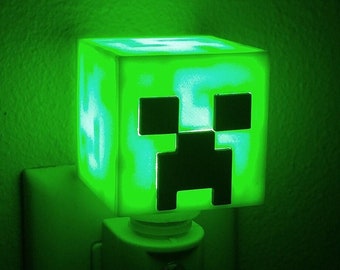 Creeper Night Light 3D Printed Room Décor