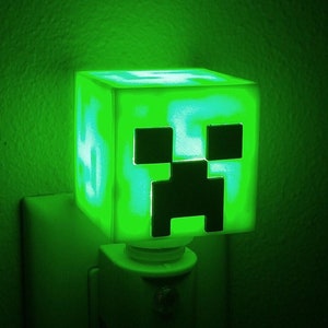 Creeper Night Light 3D Printed Room Décor