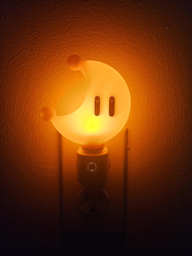Super Power Moon Night Light 3D Printed Room Décor image 2