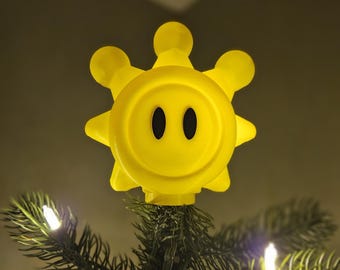 Super Sunshine Sprite Christmas Tree Topper 5 & 7 inches 3D Printed