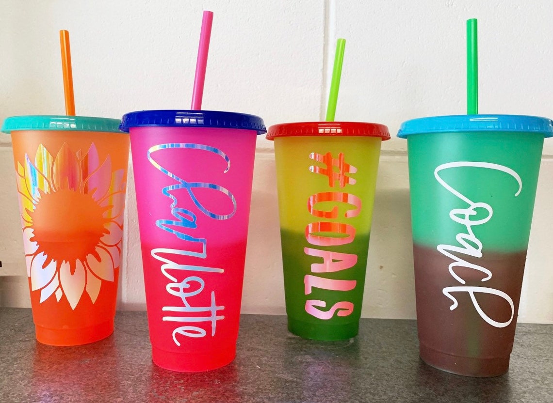 Personalized Color Changing Cup 24 oz Etsy