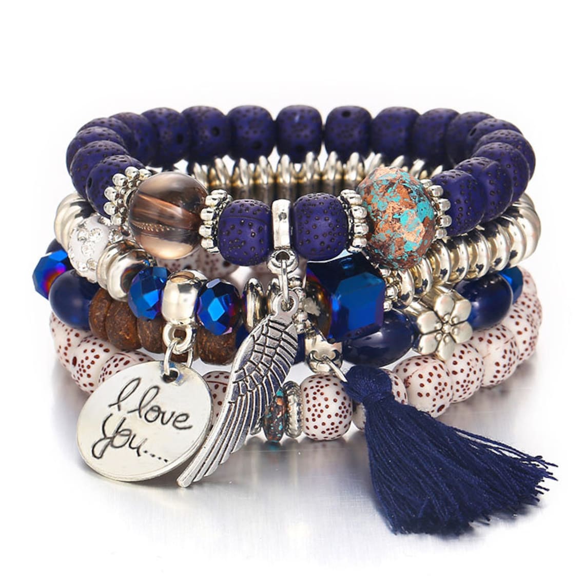 Bead Bracelet Gifts for Her Bohemian Jewelry Bracelet Set Etsy