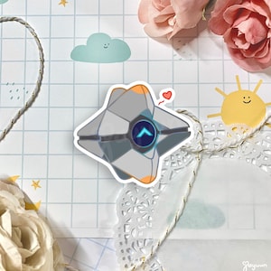 Ghost Sticker | Cute Video Game Decal | Glossy Waterproof Vinyl Diecut | Laptop Ipad Water Bottle Switch Decoration | Gamer Gift | JAYUUN