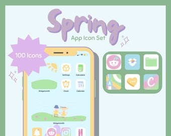 Cute Spring Icons - Etsy