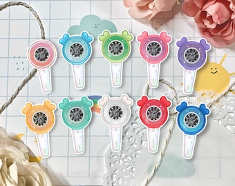 TWICE Candybong Lightstick Stickers | Cute Kpop Girl Group | Holographic Vinyl Decal | Once Gift | Nayeon Jeongyeon Jihyo Momo ETC | JAYUUN