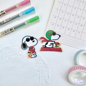 Cool Cartoon Beagle Sticker | Cute White Dog Decal | Glossy Waterproof Vinyl Diecut | Laptop iPad Water Bottle Decor | Comic Gift | JAYUUN image 7