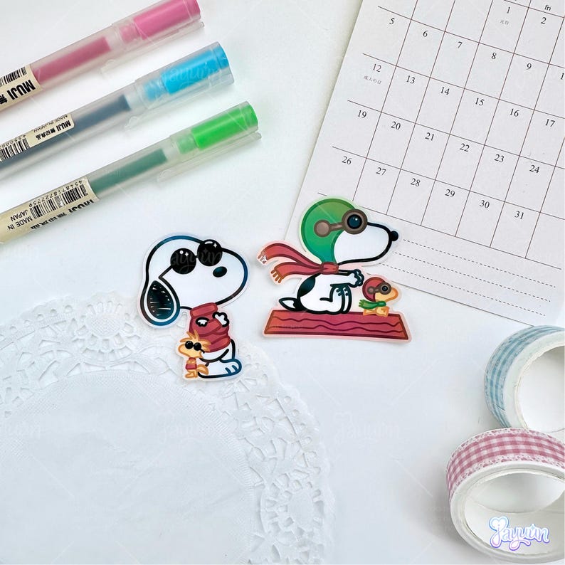 Cool Cartoon Beagle Sticker | Cute White Dog Decal | Glossy Waterproof Vinyl Diecut | Laptop iPad Water Bottle Decor | Comic Gift | JAYUUN image 7
