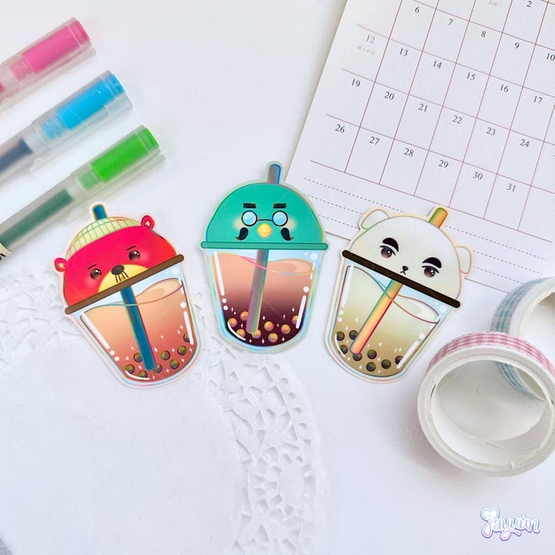 Animal Crossing Boba Sticker | Brewster KK Pascal | Cute ACNH Decal ...