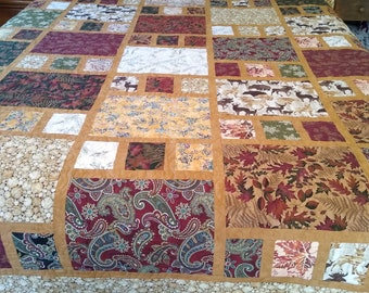 Moose, Deer & Bears Oh My Full size quilt