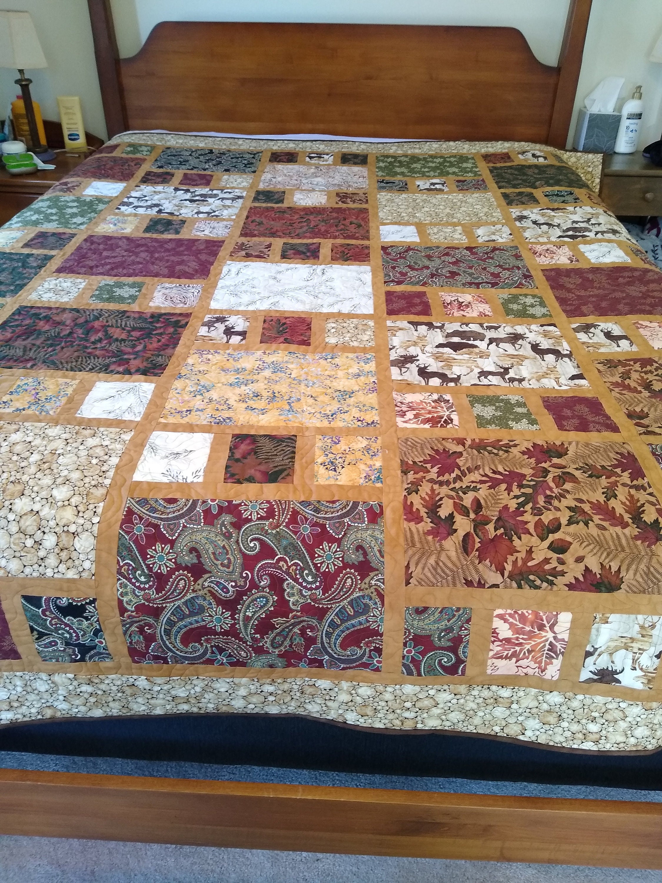 Moose, Deer & Bears Oh My Full size quilt