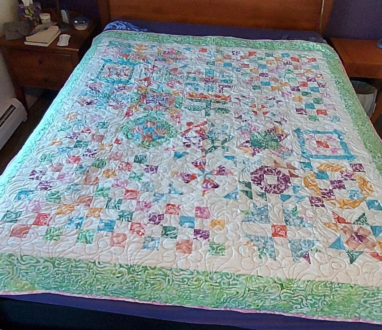 The Alfresco Sampler twin quilt