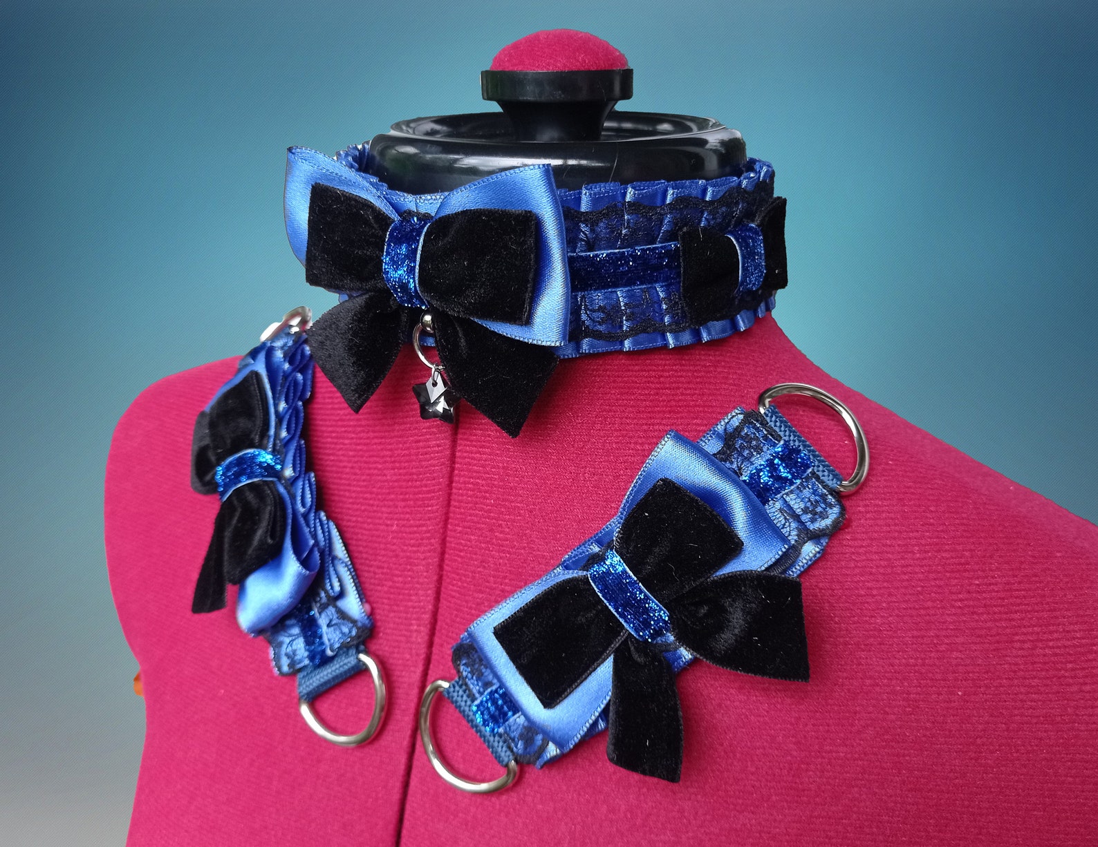 Kitten play collar set Petplay collar Kittenplay collar Abdl Etsy