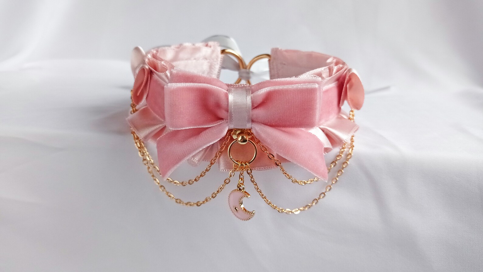 Pink kitten play collar Kittenplay collar Pet play collar Ddlg Etsy