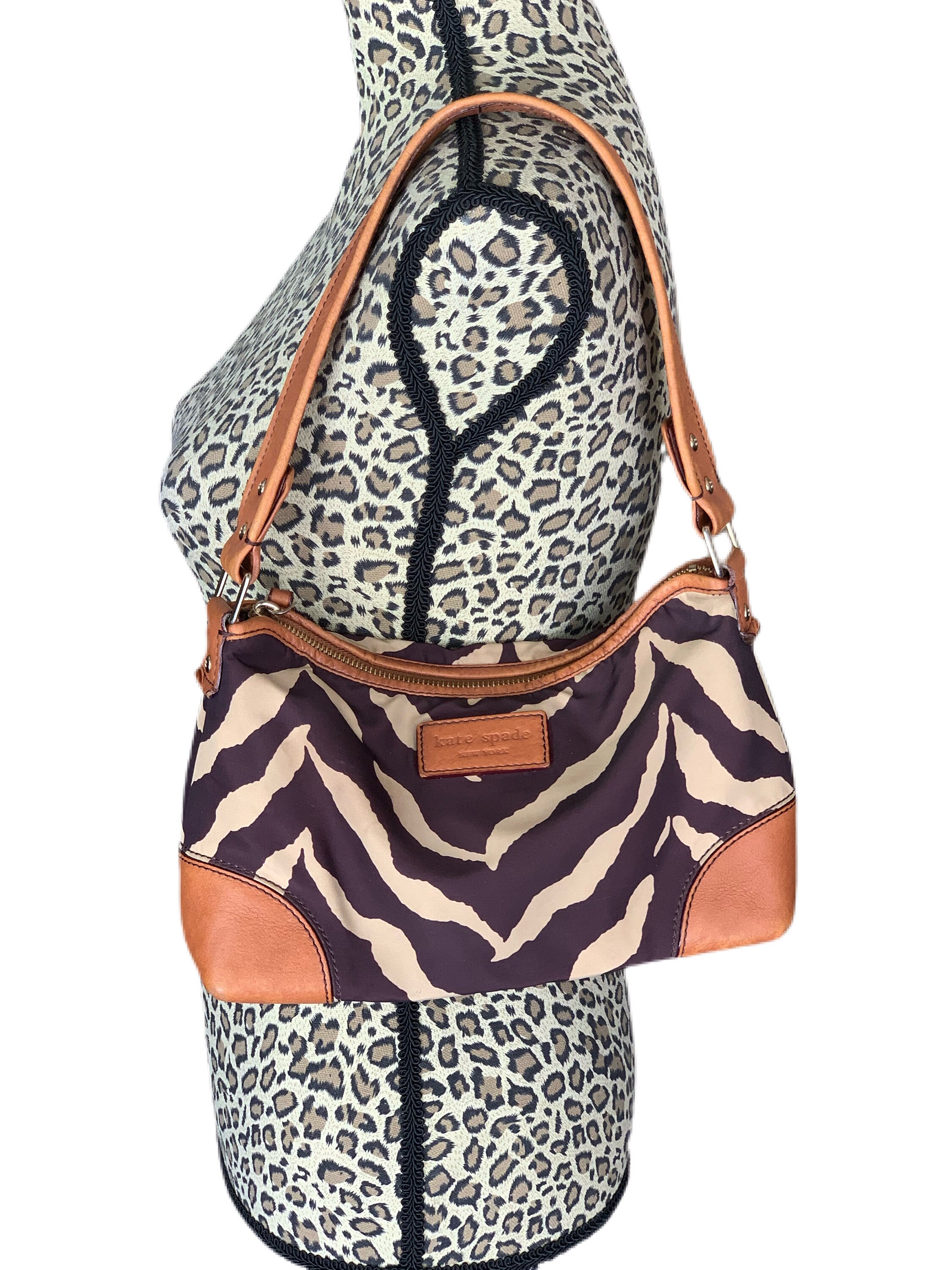 Rare KATE SPADE animal print nylon leather purse Etsy