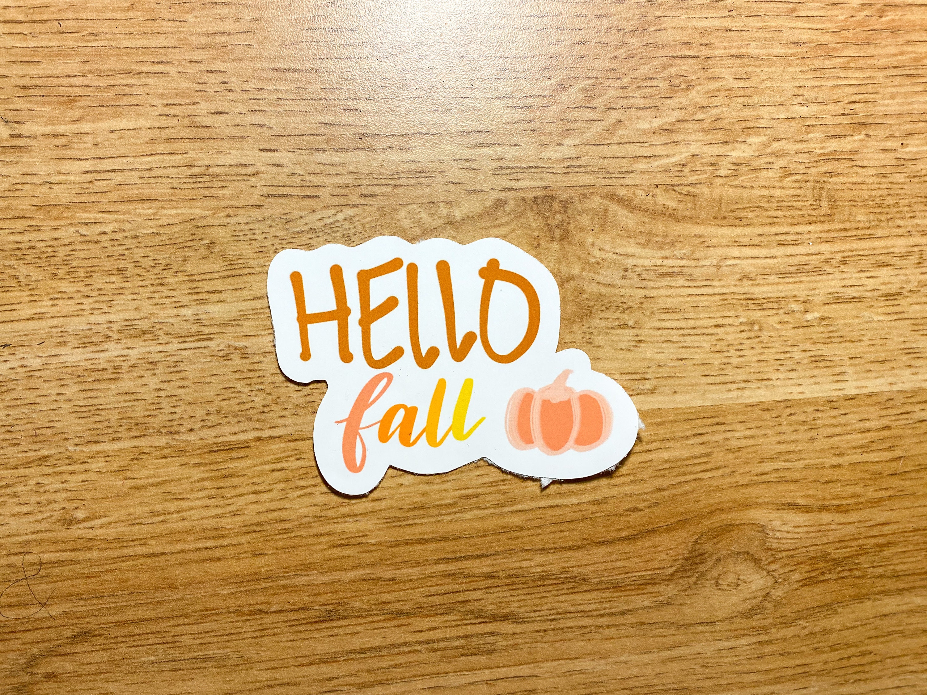 Hello Fall Sticker - Etsy