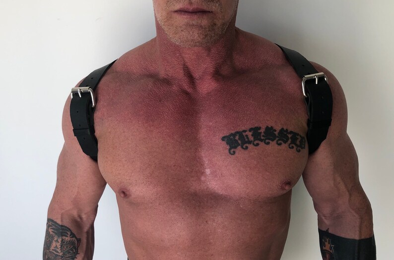 Leather Shoulder Strap Holster Harness