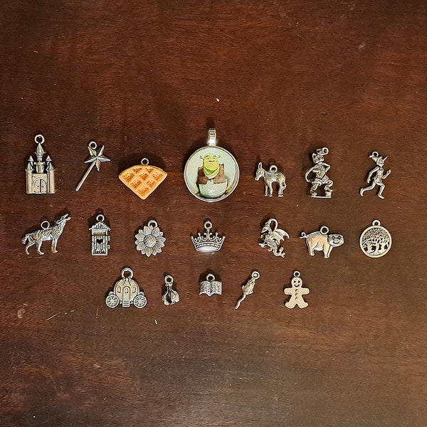 Shrek-inspired Charm Set (5, 10, or 19 Pieces)