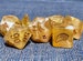 Handmade Eevee-inspired 7-Piece Dice Polyset by Giraffe Dice - Handmade Tabletop Gaming Critical Role DND RPG Pokemon 