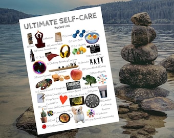 Ultimate Self Care Bucket List Printable, Fun to-do List, Things to do, Ready to print, self care activities, Happy Planner,Digital Planning