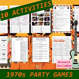 70s Trivia Quiz, 70s Party Game, 1970s Questions, 70s Themed Party ...