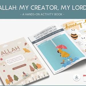 Teaching Kids about Allah | Hands on Activities about Allah | Busy Binder | Printable | Homeschool | Preschool | Pre-k | Montessori