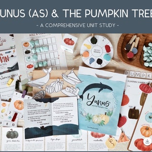 Pumpkin Unit Study, Prophet Yunus Activities, Allah's 99 names, fall activities, fall busy binder, Montessori inspired pumpkin unit